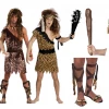 Rubies/Forum/Smiffys Costumes Caveman Leopard Print Club Sandals Wig Mens Costume