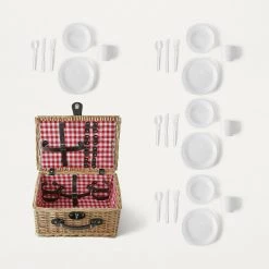 Kmart 4 Person Picnic Basket Set 25Pcs In Rattan Basket Suitcase Home & Garden 10 Kmart 4 Person Picnic Basket Set 25Pcs In Rattan Basket Suitcase Home & Garden