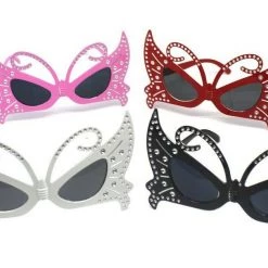 JDI Diamond Butterfly Party Glasses Costume Accessory Costume Accessories
