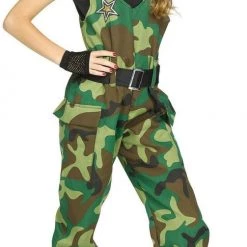 Sweidas Army Military Camo Camouflage Teen Girls Book Week Costume Halloween Costumes