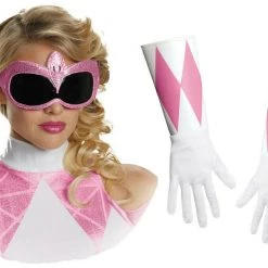 Morris Costumes Costume Accessories Pink Power Ranger Accessory Kit Mighty Morphin Girls Ladies Costume Kit