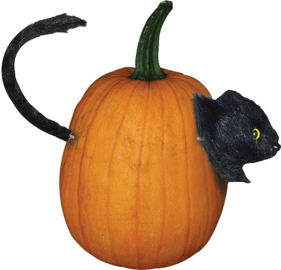 Morris Costumes Halloween Props/Decoration Black Cat Pumpkin Push In Halloween Decoration Black Cat Cake Topper 4 Morris Costumes Halloween Props/Decoration Black Cat Pumpkin Push In Halloween Decoration Black Cat Cake Topper