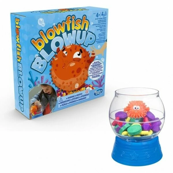 CREA Hasbro Blowfish Blowup Board Game Fun Family Kids Game 1 CREA Hasbro Blowfish Blowup Board Game Fun Family Kids Game
