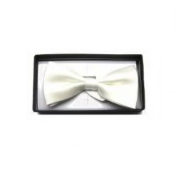 JD Party Mens Silk Satin Plain Tuxedo Solid Bow Tie Formal Wedding Bowtie Necktie Ties