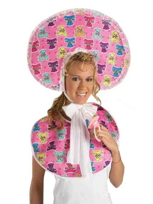 Tomfoolery Adult Baby Boy Baby Girl Teddy Bear Bib And Bonnet Costume Accessory Kit Costume Accessories 2 Tomfoolery Adult Baby Boy Baby Girl Teddy Bear Bib And Bonnet Costume Accessory Kit Costume Accessories