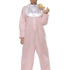 Smiffys Costumes Blue Baby Boy Pink Baby Girl Romper Size Standard Mens Ladies Costume