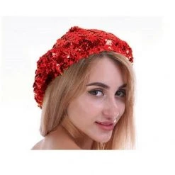 JD Costume Accessories 1 Ladies Girls French 70s Costume Party Dance Disco SEQUINED SEQUINS Hat BERET 13 JD Costume Accessories 1 Ladies Girls French 70s Costume Party Dance Disco SEQUINED SEQUINS Hat BERET