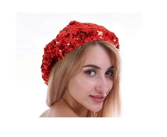 JD Costume Accessories 1 Ladies Girls French 70s Costume Party Dance Disco SEQUINED SEQUINS Hat BERET 3 JD Costume Accessories 1 Ladies Girls French 70s Costume Party Dance Disco SEQUINED SEQUINS Hat BERET