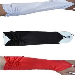 Aussie Toys Formal Wedding 20s Flapper Fingerless Long Satin Beaded Gloves White Black Red Costume Accessories