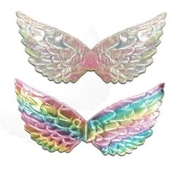 Sweidas Opal Aura Mini Fairy Holographic Wings Girls Costume Accessory