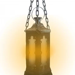 Unbranded Halloween Props/Decoration Animated Light Up Lantern Lamp With Chunky Chains Halloween Decoration Prop