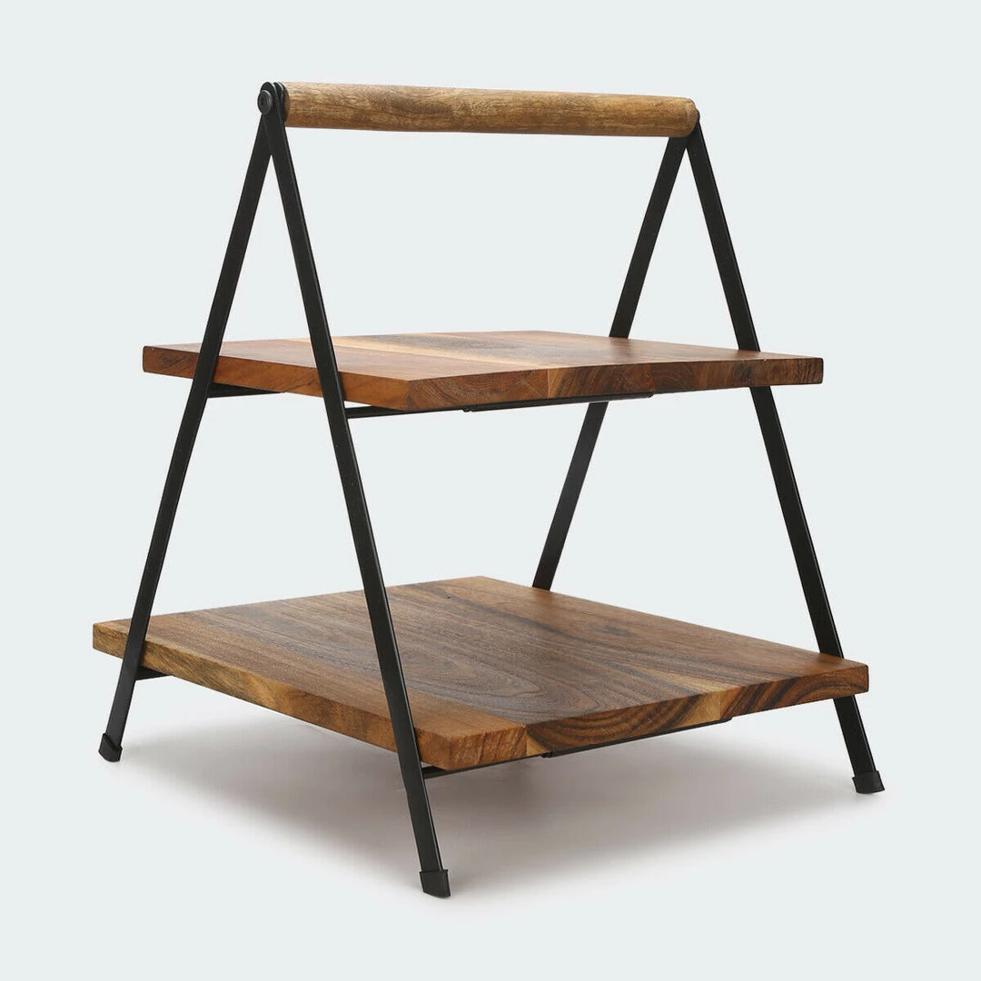 Kmart 2 Tier Acacia And Iron Serving Stand Cheese Platter Plank Tapas Grazing Platter Home & Garden 2 Kmart 2 Tier Acacia And Iron Serving Stand Cheese Platter Plank Tapas Grazing Platter Home & Garden