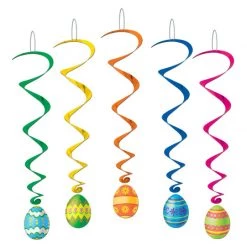 Balloon Agencies Party Supplies Easter Egg Whirls Hanging Party Decorations