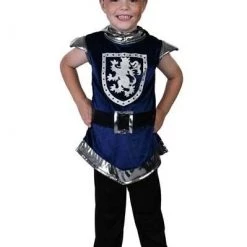 Tomfoolery Knight Costume Blue And Silver Size 5-8 Boys Costume