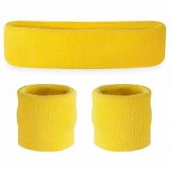 Unbranded Sweatbands Wristbands Headband Sweat Band For Sport Tennis Badminton Yoga Cotton