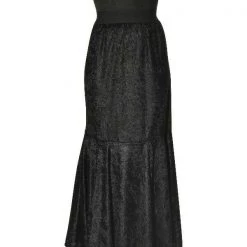 Rubie's Halloween Costumes Black Velvet Mermaid Skirt Witch Vampire Halloween Ladies Costume