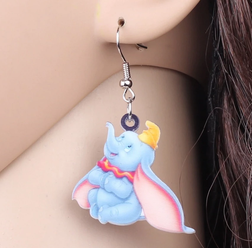 AliExpress Fashion Jewelry Disney Dumbo The Elephant Earrings For Pierced Ears Creative Jewellery 2 AliExpress Fashion Jewelry Disney Dumbo The Elephant Earrings For Pierced Ears Creative Jewellery