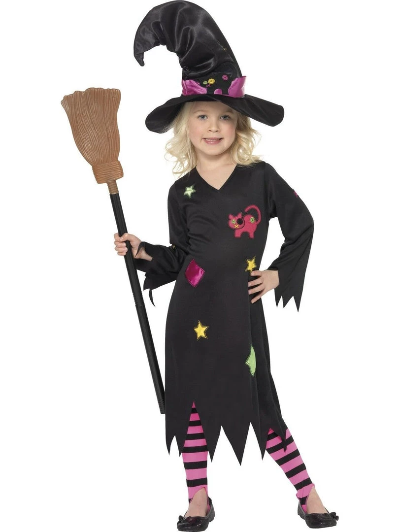 Smiffy's Halloween Costumes Cinder Witch Girls Halloween Costume Includes Witch Hat And Tights 1 Smiffy's Halloween Costumes Cinder Witch Girls Halloween Costume Includes Witch Hat And Tights