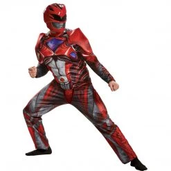 Morris Costumes Red Ranger Muscle Costume Power Rangers Mens Costume