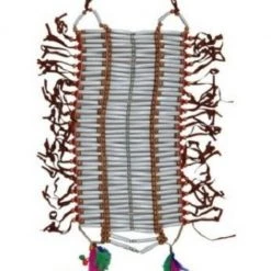 Sweidas Costume Accessories American Indian Chief Native Bone Chest Plate Costume Accessory