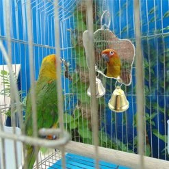 AliExpress Bird Mirror Interactive Bird Cage Toy With Bells Budgie Canary Cockatiel Finch Home & Garden