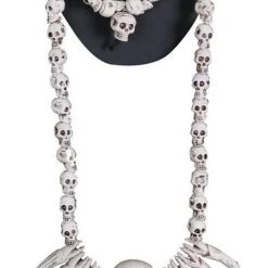 Morris Necklace Bracelet Combo Skulls Witch Zombie Halloween Costume Accessory