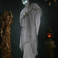 Sweidas Halloween Props/Decoration Animated Fade In & Out Light Up Eyes Strangling Ghost Halloween Prop