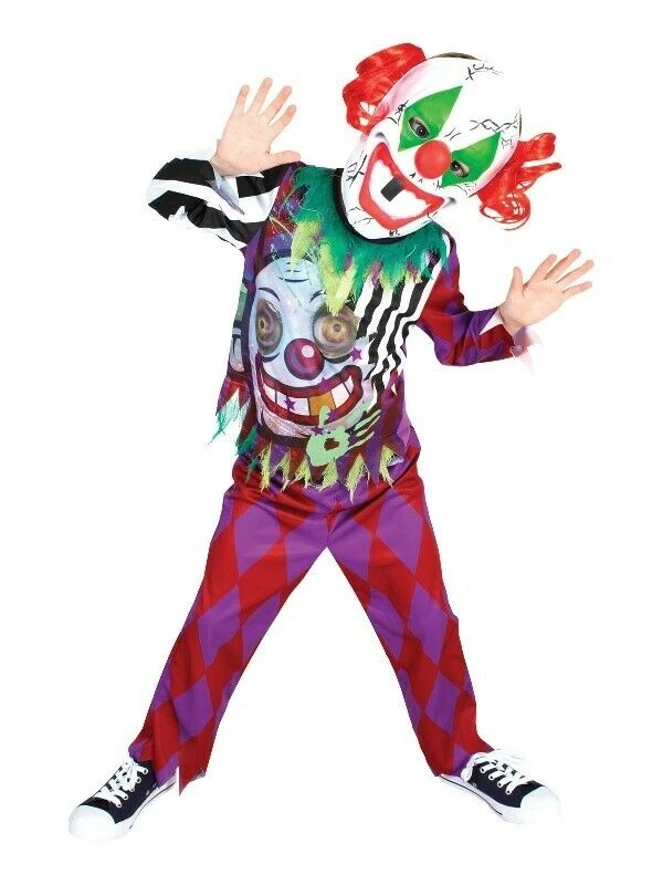 Rubie's Scary Clown Lenticular Halloween Boys Costume 1 Rubie's Scary Clown Lenticular Halloween Boys Costume