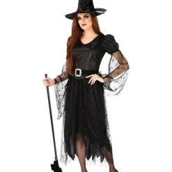 Rubie's Witch Of Darkness Golden Web Elegant Witch Halloween Ladies Costume