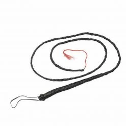 Unbranded Costume Accessories Cracking Faux Leather Whip Rodeo Cowboy Ringmaster Dominatrix Cat Woman Whip 6Ft