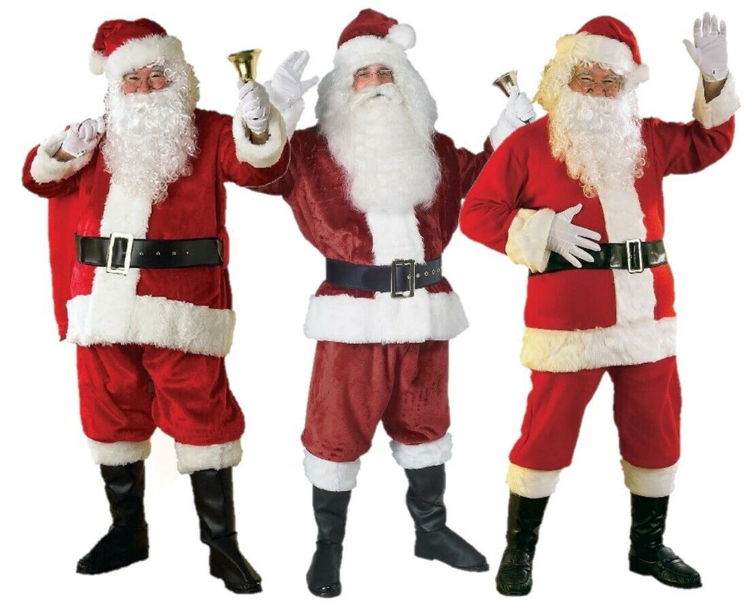 Rubie's Christmas Santa Claus Crimson Plush Suit Regency Classic Mens Costume Christmas Adult Costumes 1 Rubie's Christmas Santa Claus Crimson Plush Suit Regency Classic Mens Costume Christmas Adult Costumes