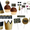 Balloonagencies 20s Gold Foil YAY Hooray Party Supplies Tableware Decorations