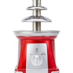 Unbranded Cascading Red Vintage Classic Retro Electric Chocolate Fountain 3 Tier Design