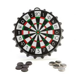 MDI Australia Home & Garden Magnetic Bottle Cap Darts Board Drinking Game With Kickstand Club Fun Beer