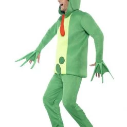 Smiffy's Frog Prince Charming Adult Mens Fairytale Costume Book Week Animal Green Fancy Costumes