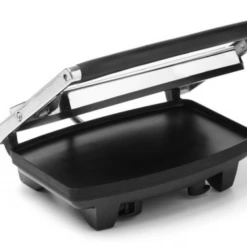 Unbranded Home & Garden 4 Slice Sandwich Press Toaster Ham And Cheese Flat Bread Toaster Non Stick Coat