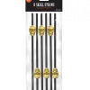 Balloon Agencies Halloween Props/Decoration Black And Metallic Gold Skull Straws Pack Of 6 Halloween Party Supplies