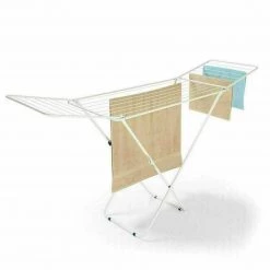 Home & Co / Anko Foldable Clothes Airer Drying Line Indoor Hanger Wash Winged Rack Dryer Laundry Home & Garden