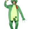 Smiffy's Frog Prince Charming Adult Mens Fairytale Costume Book Week Animal Green Fancy Costumes