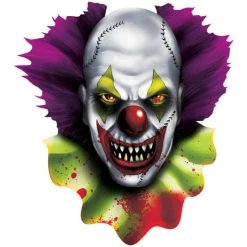 Balloon Agencies Halloween Props/Decoration Creepy Carnival Clown Cutout Halloween Decoration Killer Clown