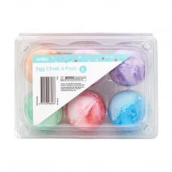 Kmart Arts & Krafts Kids Happy Easter 6 Pack Egg Chalks Activity Paint Set