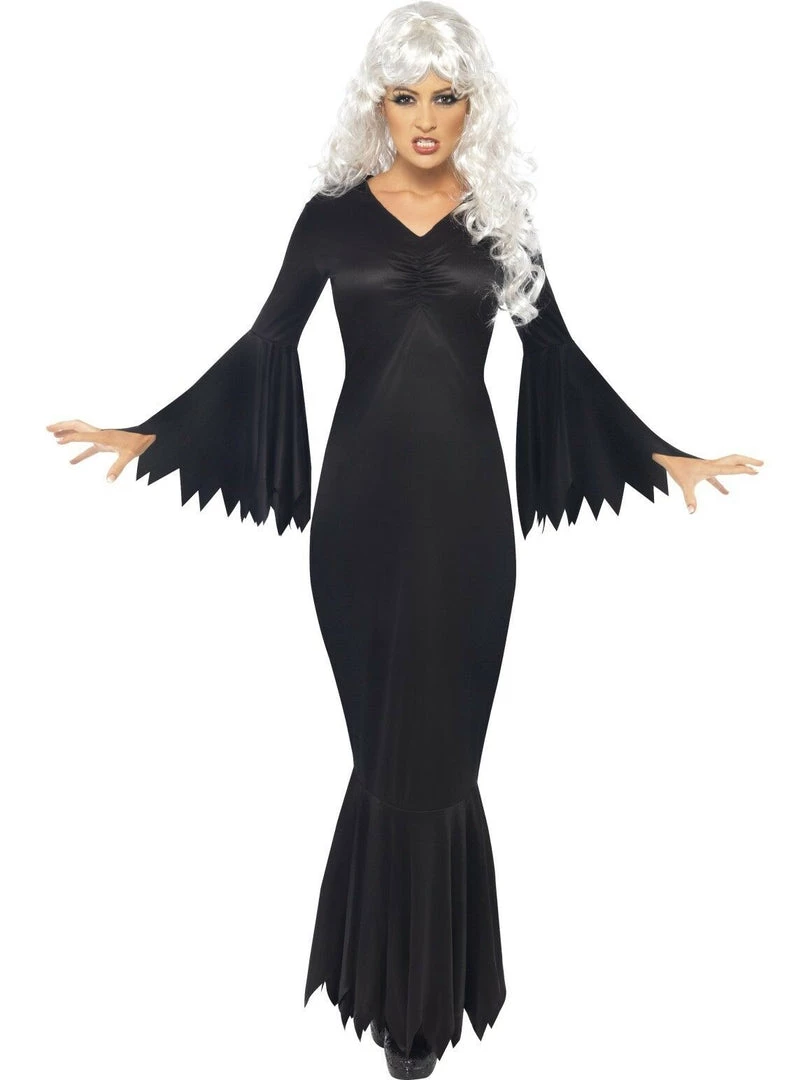 Smiffy's Elvira Morticia Midnight Vamp Ladies Halloween Costume Halloween Costumes 1 Smiffy's Elvira Morticia Midnight Vamp Ladies Halloween Costume Halloween Costumes