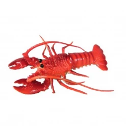 MAL Costume Accessories 2x Aquarium Plastic Fish Tank Artificial Lobster Ornament PVC Squeaky Lobster