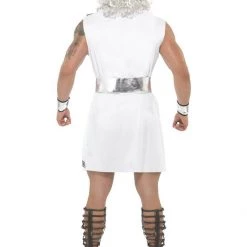 Smiffys Greek God Zeus Long Grey Wavy Wig And Beard Accessory And Mens Costume Men's Costume