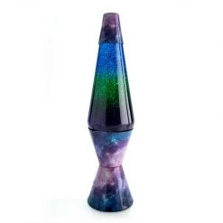 MDI Glitter Lava Lamp Large Motion Rocket Vintage Retro Pink Purple Silver New Home & Garden
