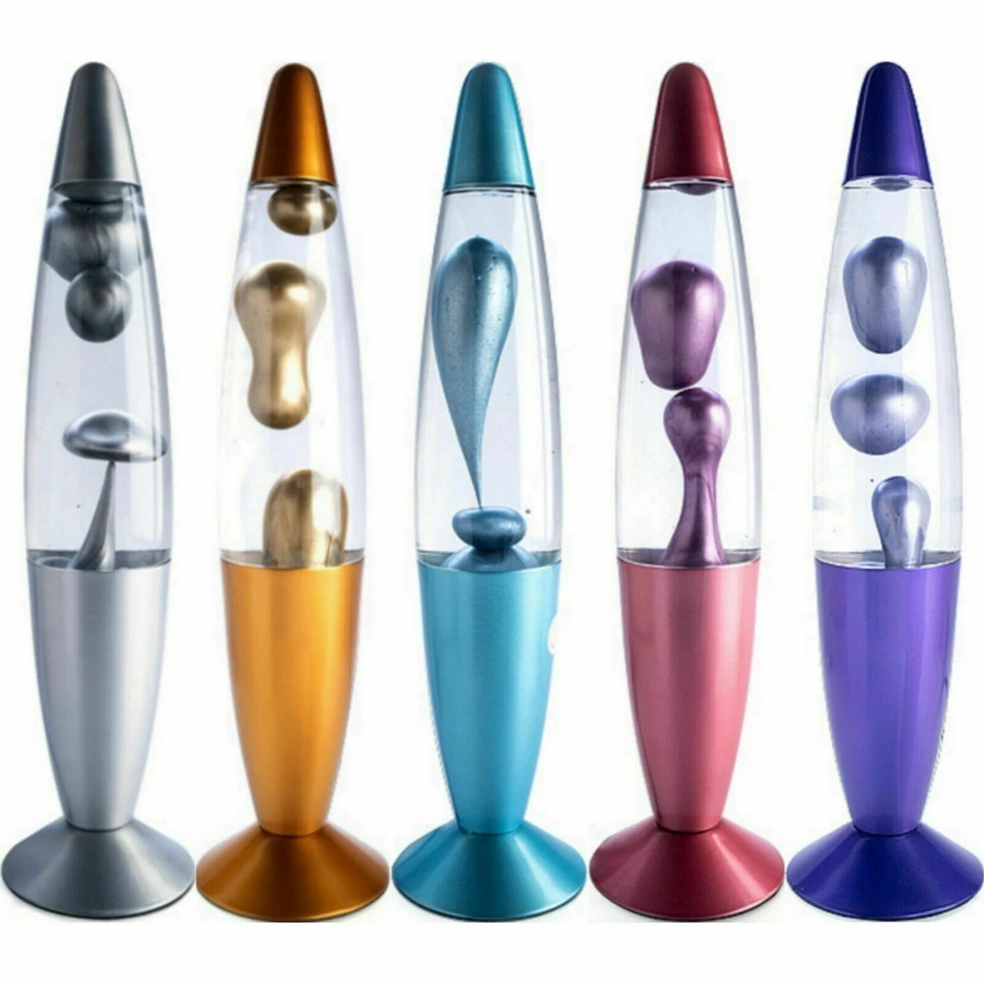 MDI Home & Garden 41cm Tall Metallic Lava Motion Magma Lamp Retro Blue Purple Pink Silver Gold 1 MDI Home & Garden 41cm Tall Metallic Lava Motion Magma Lamp Retro Blue Purple Pink Silver Gold