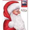 Balloon Agencies Santa Backseat Driver Santa Car Window Cling Christmas Cling Peel 'N Place