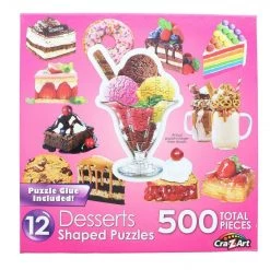 Kmart 12 Mini Shaped Dessert Delights 500 Pieces Jigsaw Puzzles
