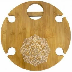 Unbranded Home & Garden Wine & Cheese Platter Round Picnic Table Holds 4 X Wine Glasses Grazing Platter 5 Unbranded Home & Garden Wine & Cheese Platter Round Picnic Table Holds 4 X Wine Glasses Grazing Platter