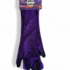 TNW Spider Web Witches Gloves Halloween Ladies Costume Accessory Halloween Costumes